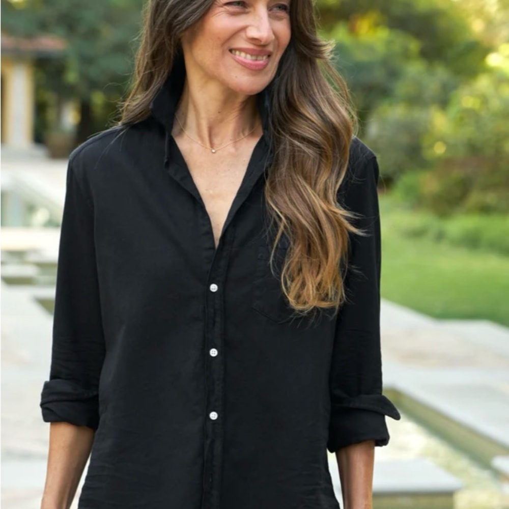 Frank & Eileen Black Button-Down Shirt